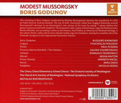 Mussorgsky: Boris Godunov - Mstislav Rostropovich (3 CDs)