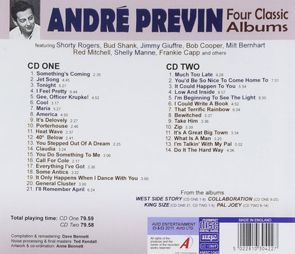 ANDRE PREVIN: FOUR CLASSIC ALBUMS (WEST SIDE STORY / COLLABORATION / KING SIZE / PAL JOEY) (2 CD)