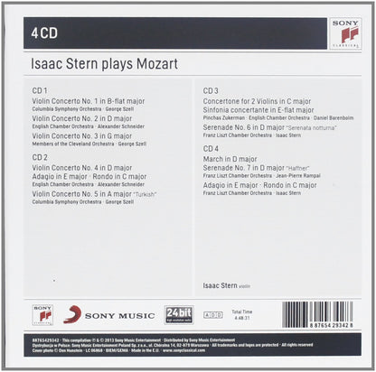 ISAAC STERN PLAYS MOZART (4 CDs)