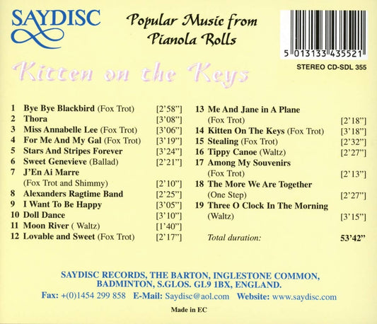 Kitten on the Keys: Popular Music from Pianola Rolls