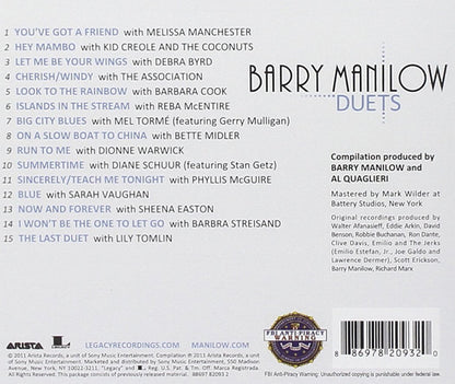 BARRY MANILOW: DUETS