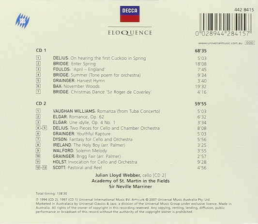 ENGLISH IDYLLS: WORKS BY DELIUS, ELGAR, DYSON, BAX, VAUGHAN WILLIAMS AND MORE (2 CDS)