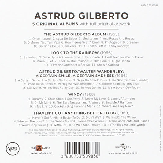 ASTRUD GILBERTO: 5 CLASSIC ALBUMS (5 CDS)