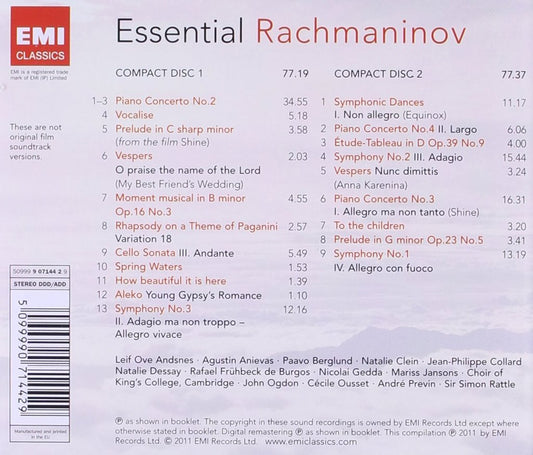 ESSENTIAL RACHMANINOV (2 CDs)