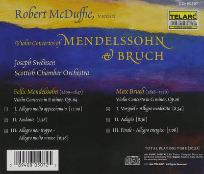 MENDELSSOHN & BRUCH: VIOLIN CONCERTOS - MacDuffie, Scottish Chamber Orchestra