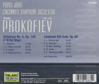 PROKOFIEV: Symphony No. 5; Lieutenant Kije Suite - Paavo Jarvi, Cincinnati Symphony