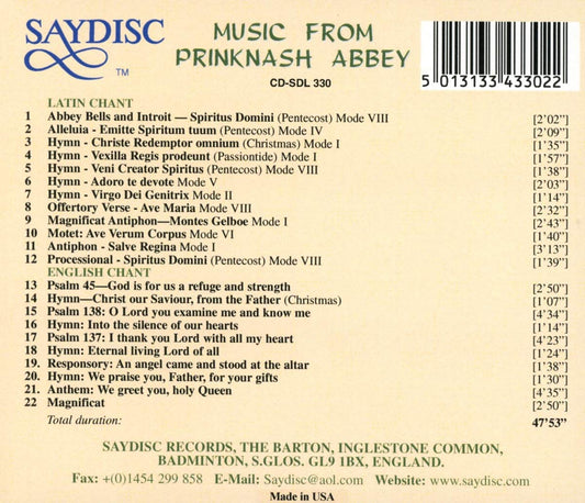 Music from Prinknash Abbey - Monks of Prinknash Abbey