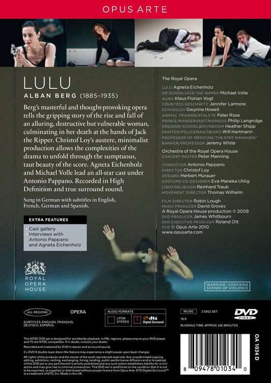 BERG: Lulu - Pappano, Royal Opera House Covent Garden (2 DVDs)