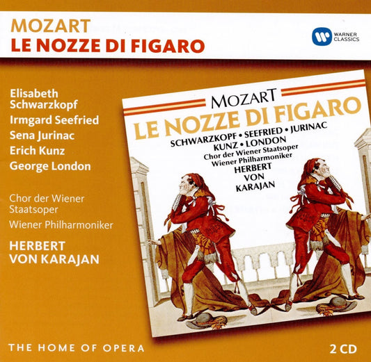 Mozart: Le Nozze di Figaro - Kunz, Schwarzkopf, Seefried, London, Vienna Philharmonic, von Karajan (2 CDs)