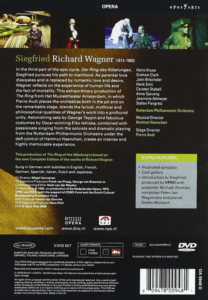 WAGNER: Siegfried - Rotterdam Philharmonic, Hartmut Haenchen, Directed by Pierre Audi (3 DVDs)