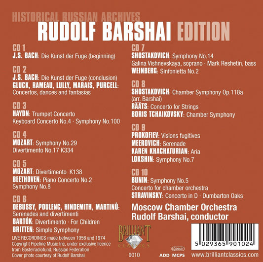 RUDOLF BARSHAI EDITION (10 CDS)