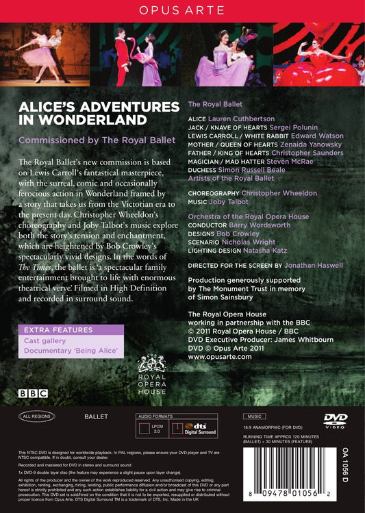 TALBOT: Alice's Adventures in Wonderland - Royal Ballet (DVD)