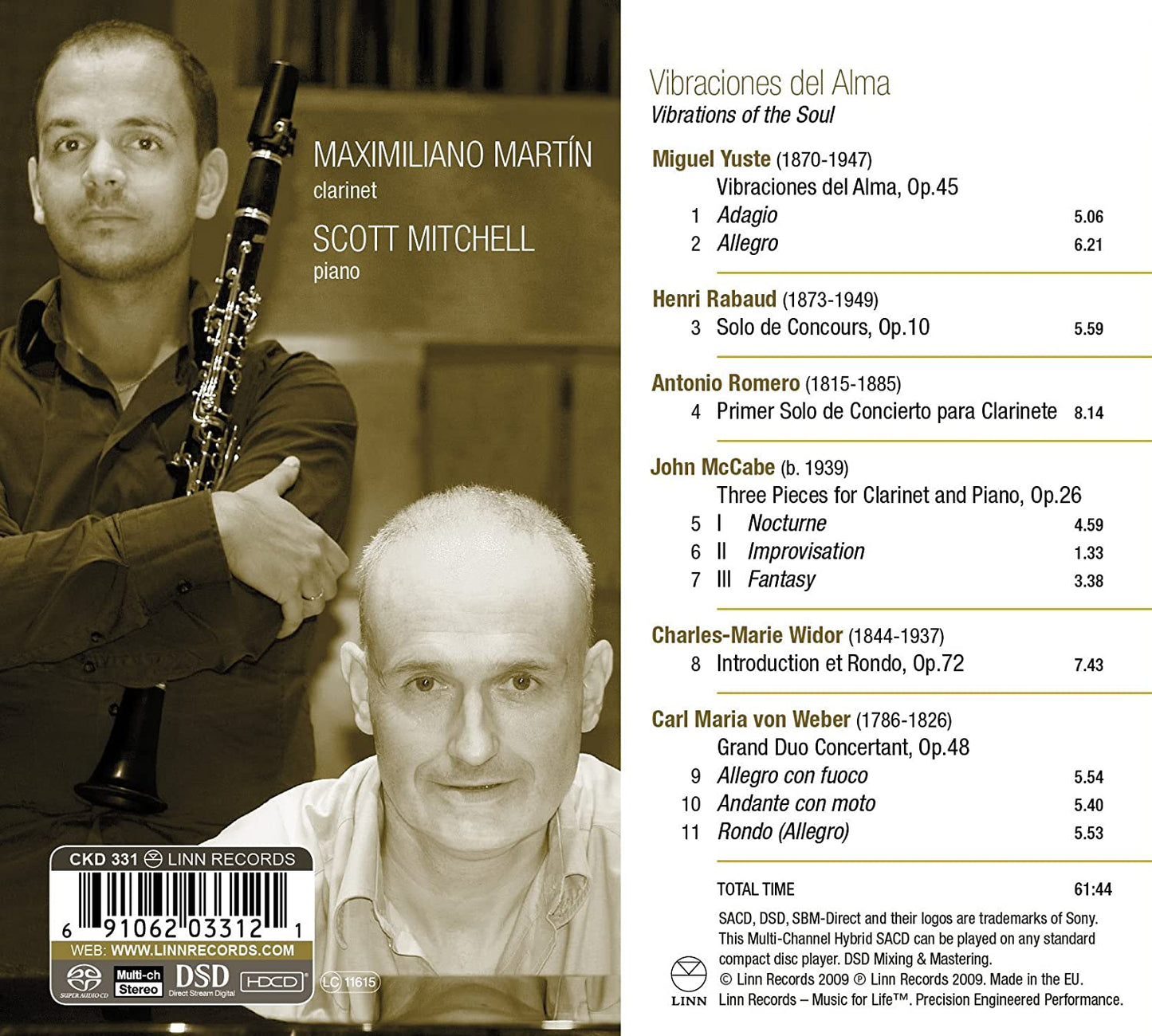 Vibraciones del Alma: Maximiliano Martín, Scott Mitchell (Hybrid SACD)