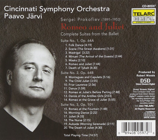 PROKOFIEV: ROMEO AND JULIET (SUITES) - Paavo Jarvi, Cincinnati Symphony Orchestra