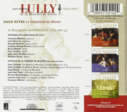 LULLY: LE BOURGEOIS GENTILHOMME (Complete) - LA SIMPHONIE DU MARAIS, Hugo Reyne (2 CDs)