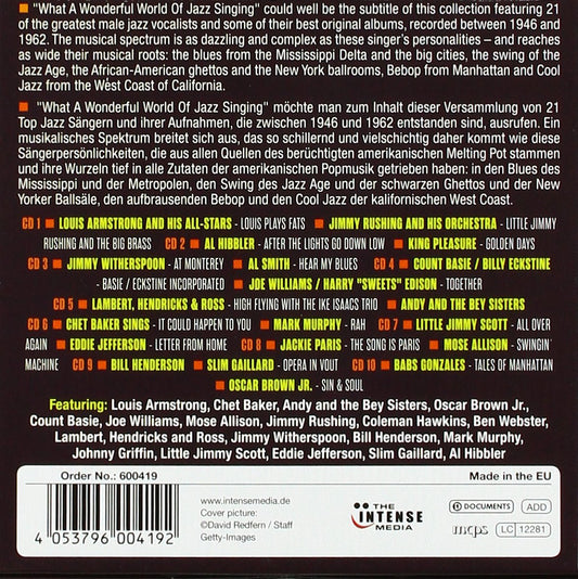 Male Jazz Singers: Milestones of Jazz Legends (10 CDs)