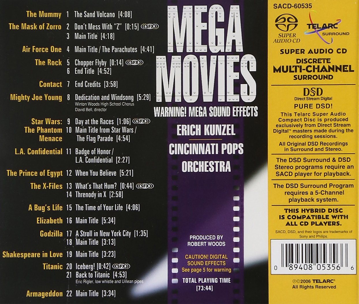 Mega Movies - Erich Kunzel & Cincinnati Pops Orchestra (Hybrid SACD)