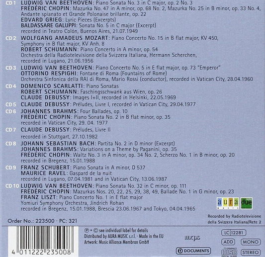 ARTURO BENEDETTI MICHELANGELI - PORTRAIT, VOL. 2 (10 CD)