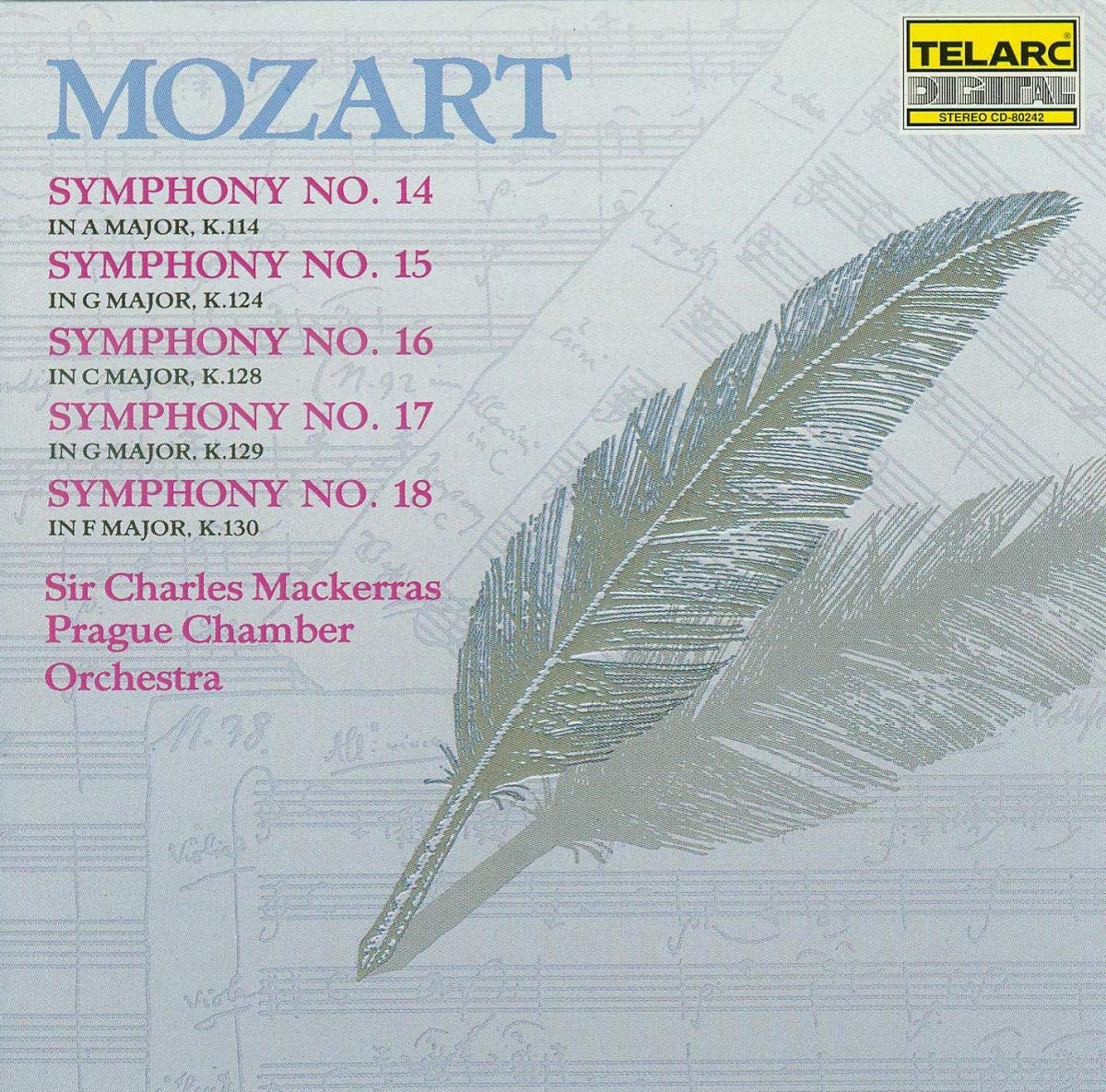 MOZART: SYMPHONIES NO. 14-18 - Mackerras, Scottish National Orchestra