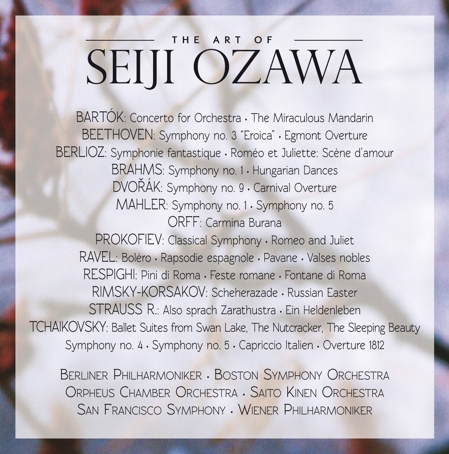 THE ART OF SEIJI OZAWA (16 CDs)