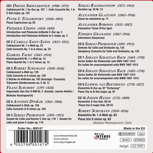 MSTISLAV ROSTROPOVICH: LEGENDARY RECORDINGS (10 CDS)