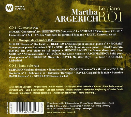 MARTHA ARGERICH: LE PIANO ROI (3 CDs)