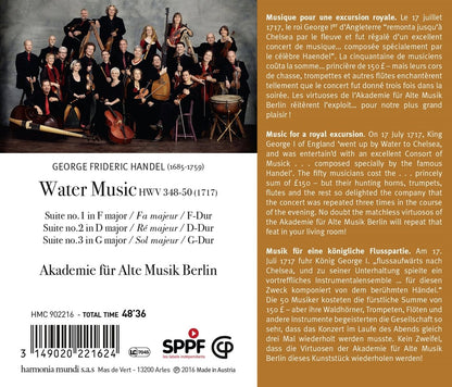 HANDEL: Water Music - Akademie fur Alte Musik Berlin