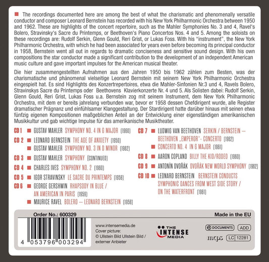 LEONARD BERNSTEIN: Milestones Of A Legend (10 CDs)