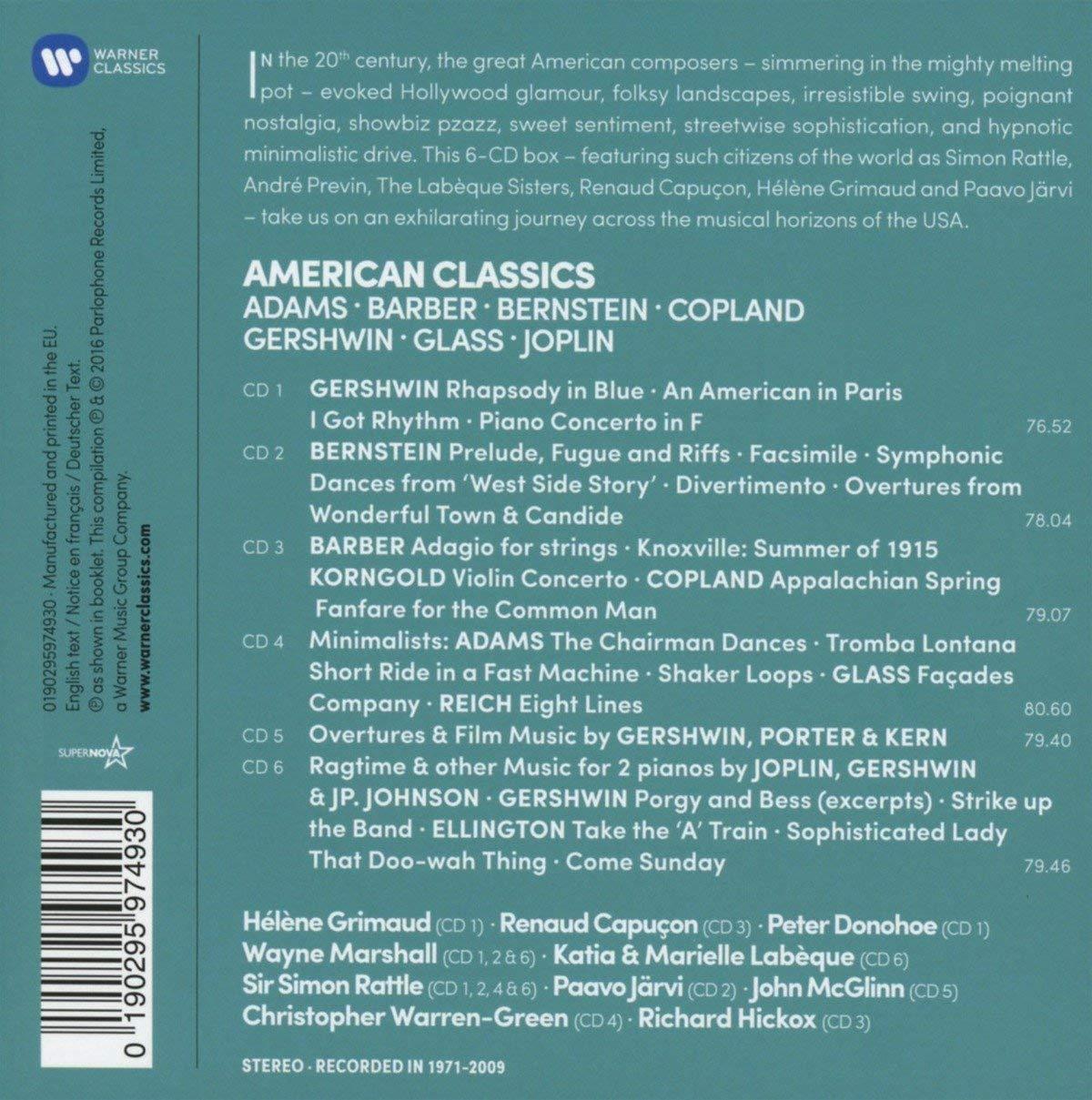 AMERICAN CLASSICS (6 CDS) – ClassicSelect World