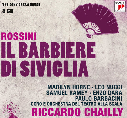 ROSSINI: THE BARBER OF SEVILLE - HORNE, RAMEY, CHAILLY (3 CDS)