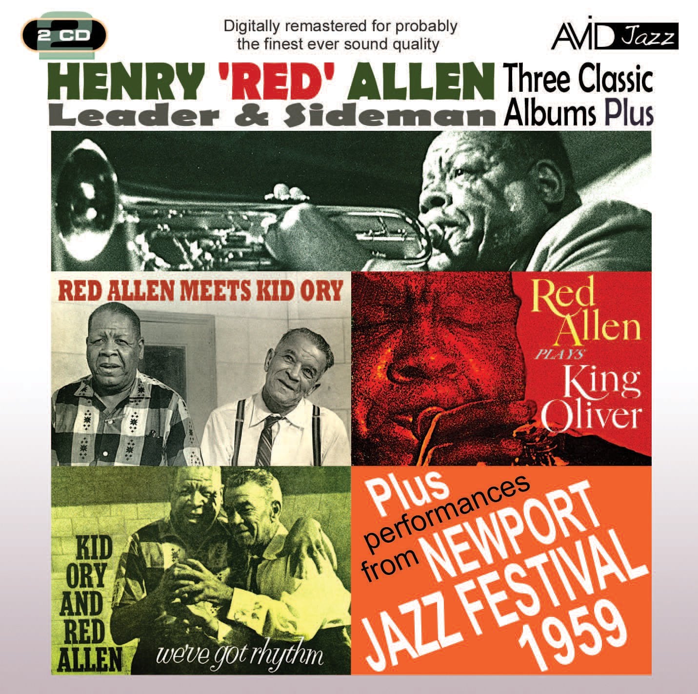 HENRY ‘RED’ ALLEN: THREE CLASSIC ALBUMS PLUS (RED ALLEN MEETS KID ORY / WE’VE GOT RHYTHM / RED ALLEN PLAYS KING OLIVER) (2CD)