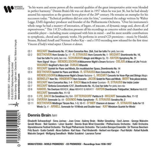 DENNIS BRAIN - HOMAGE (11 CDS)