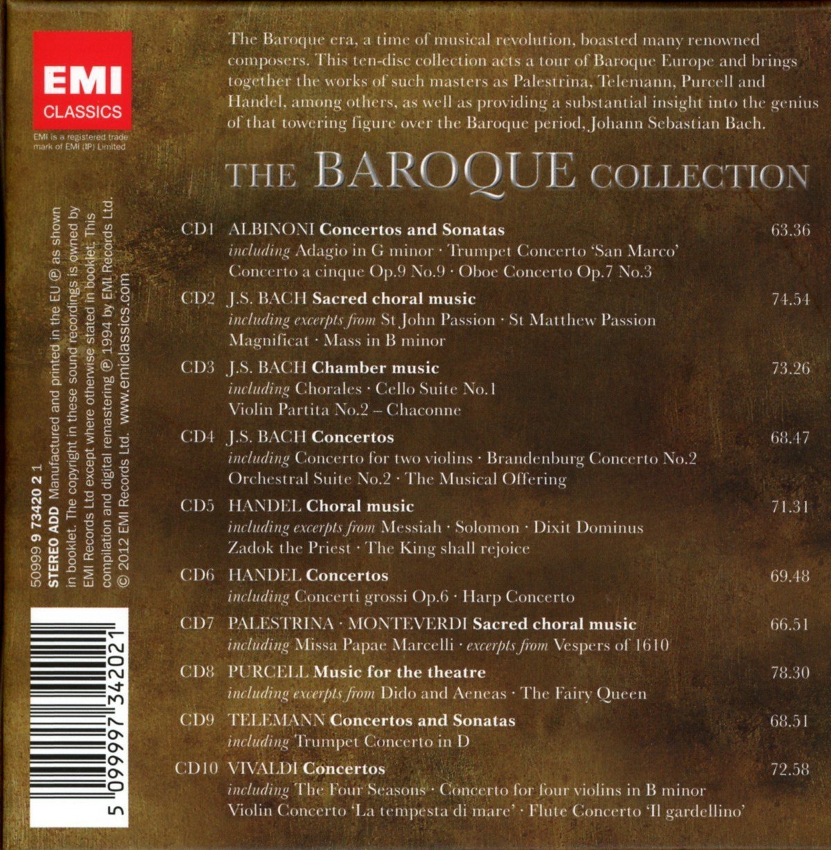 THE BAROQUE COLLECTION (10 CDs)