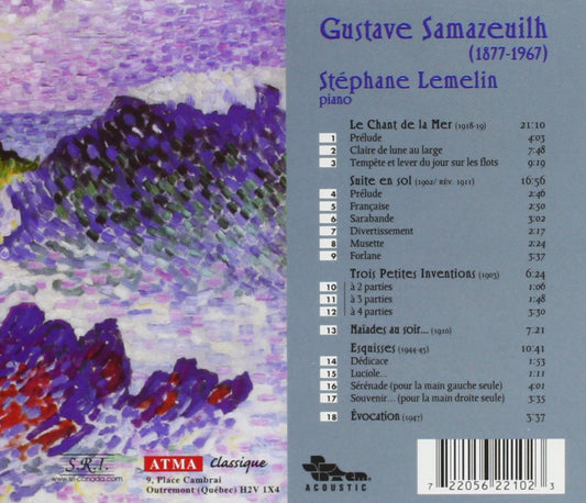 Samazeuilh: Piano Works - Stéphane Lemelin