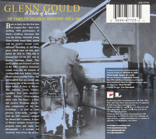 A State of Wonder: The Complete Goldberg Variations, BWV 988 (Recorded 1955 & 1981)