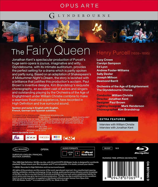 PURCELL: The Fairy Queen - William Christie, The Orchestra of the Age of Enlightenment (Blu-Ray Disc)
