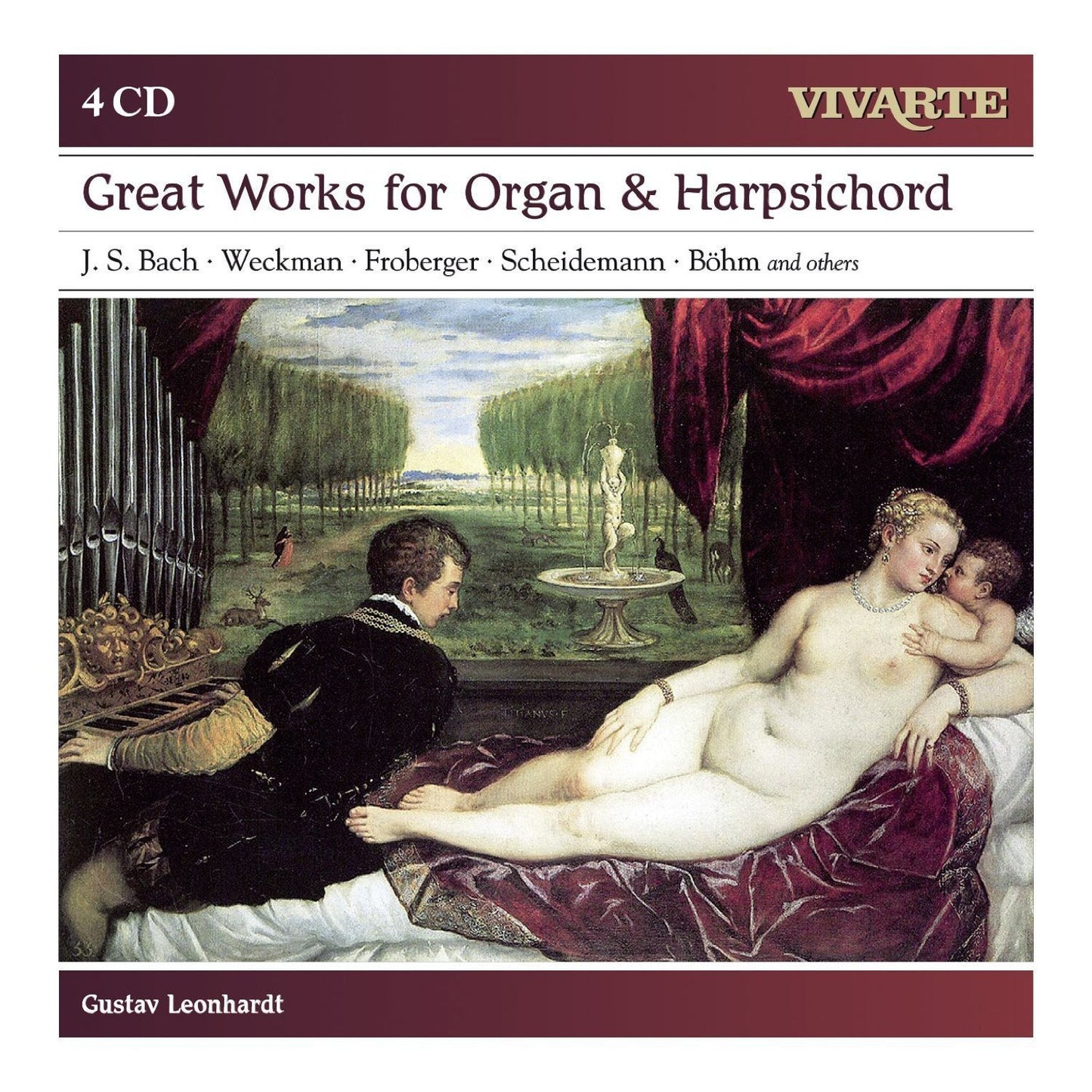 GREAT WORKS for ORGAN & HARPSICHORD - Gustav Leonhardt (4 CDs)