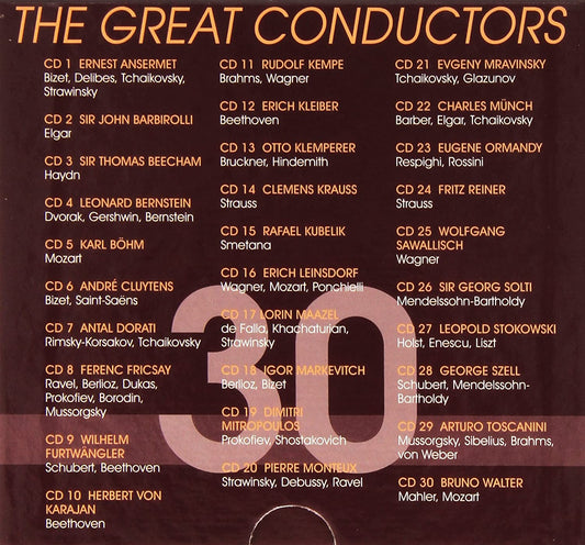THE GREAT CONDUCTORS (30 CDS)