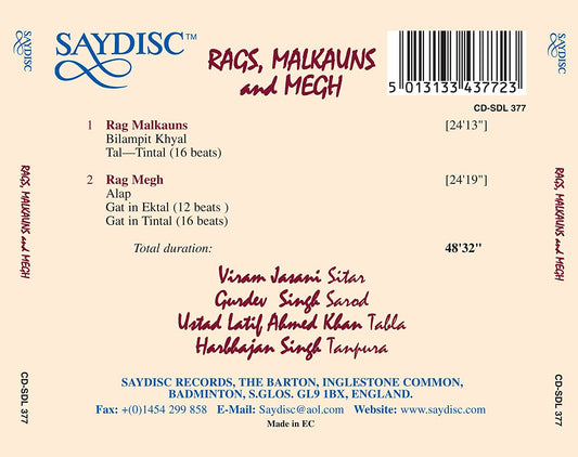 Rags, Maulkans and Megh: Jasani, Singh, Ahmed Khan