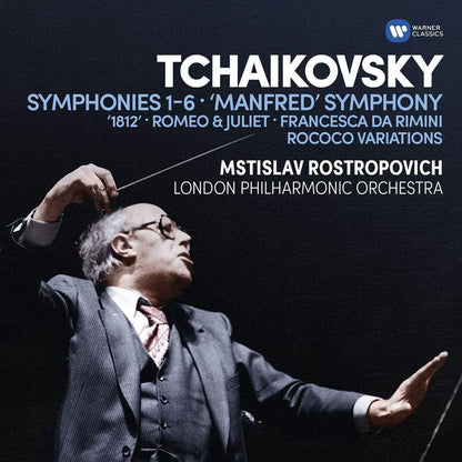 Tchaikovsky: Symphonies 1-6, Manfred Symphony, Overtures, Rococo Variations - Rostropovich, Vengerov, Ozawa (6 CDs)