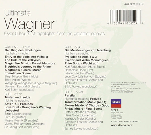 ULTIMATE WAGNER - 5 CDs