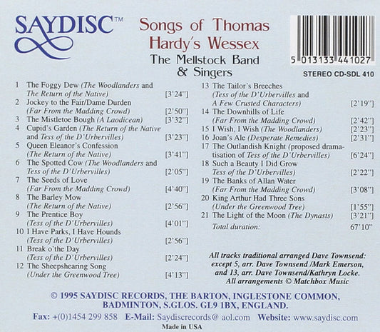 Songs of Thomas Hardy's Wessex - The Mellstock Band