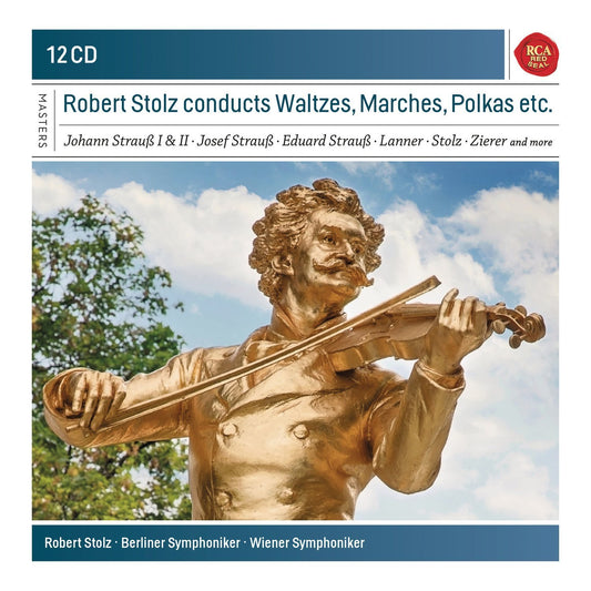 ROBERT STOLZ CONDUCTS WALTZES, MARCHES & POLKAS - BERLINER SYMPHONIKER, WIENER SYMPHONIKER (12 CDS)