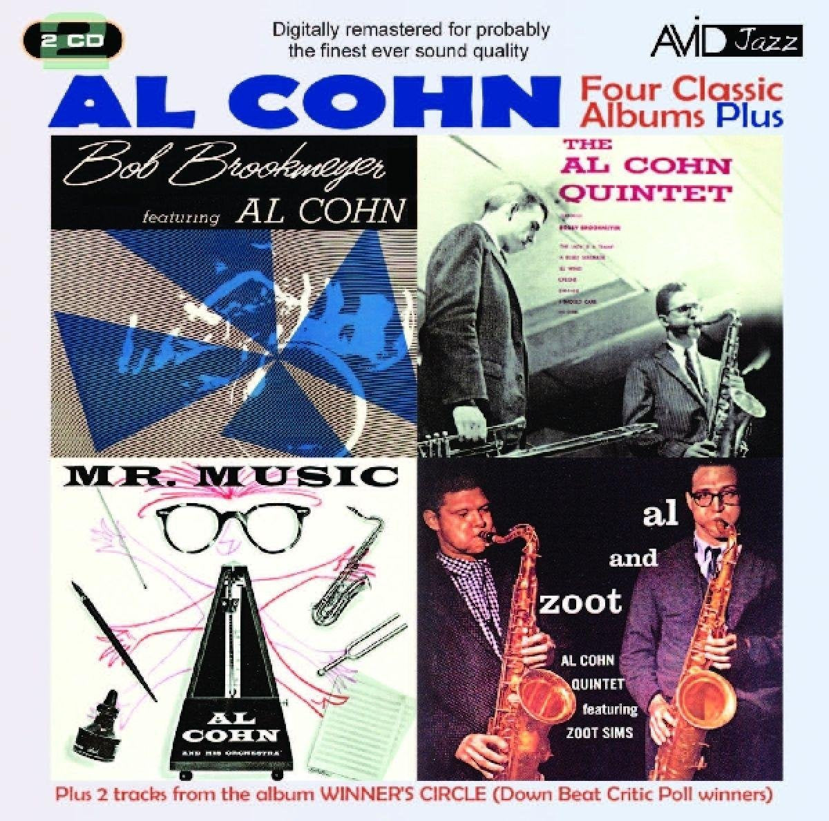 AL COHN: FOUR CLASSIC ALBUMS PLUS (MR MUSIC / AL COHN QUINTET FT BOB BROOKMEYER / AL & ZOOT / BOB BROOKMEYER FT AL COHN) (2CD)