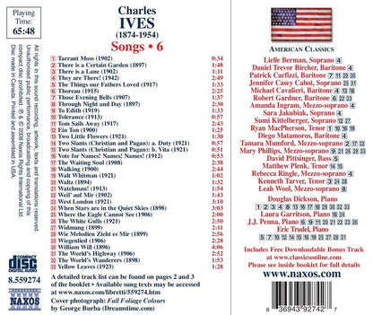 IVES: SONGS, VOLUME 6