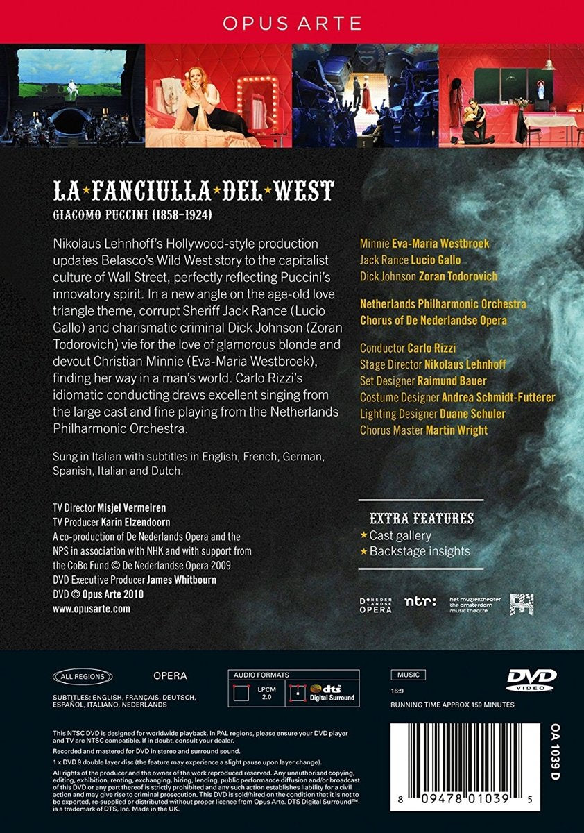 PUCCINI: La Fanciulla del West - Westbroek, Nederlandse Opera (2 DVD)