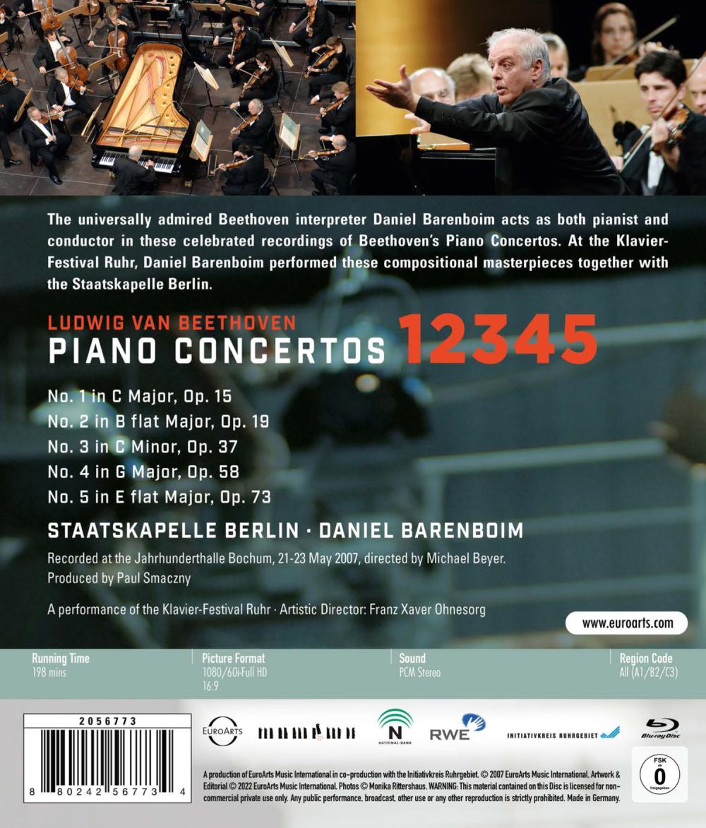 BEETHOVEN: Piano Concertos 1-5 - Barenboim, Staatskapelle Berlin