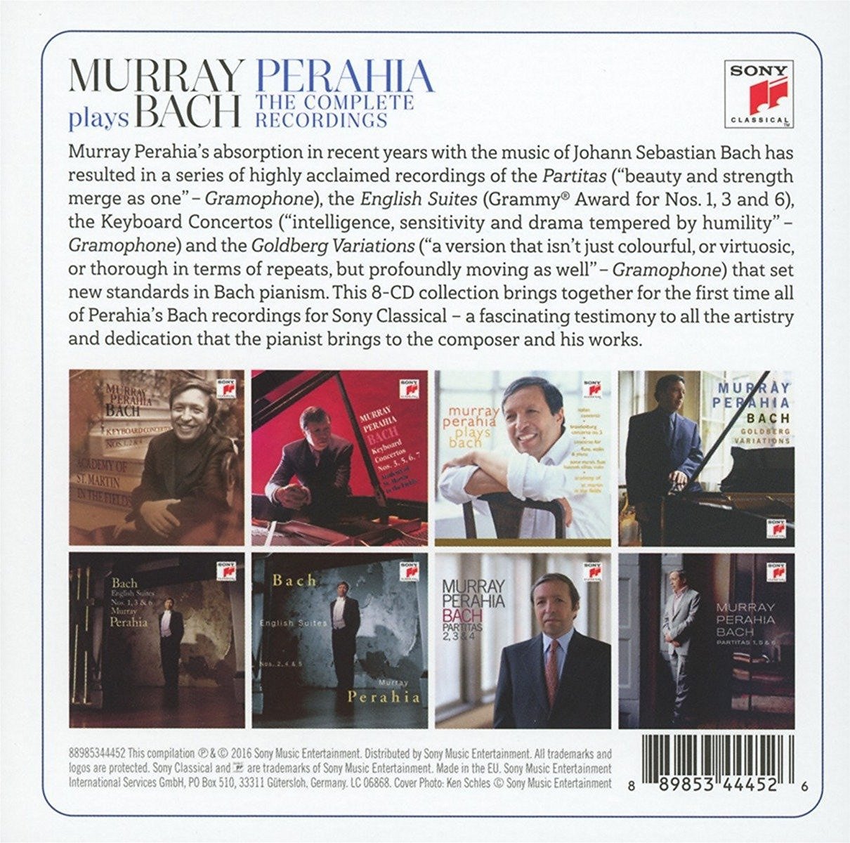 Murray Perahia Plays Bach - The Complete Sony Recordings (8 CDs)