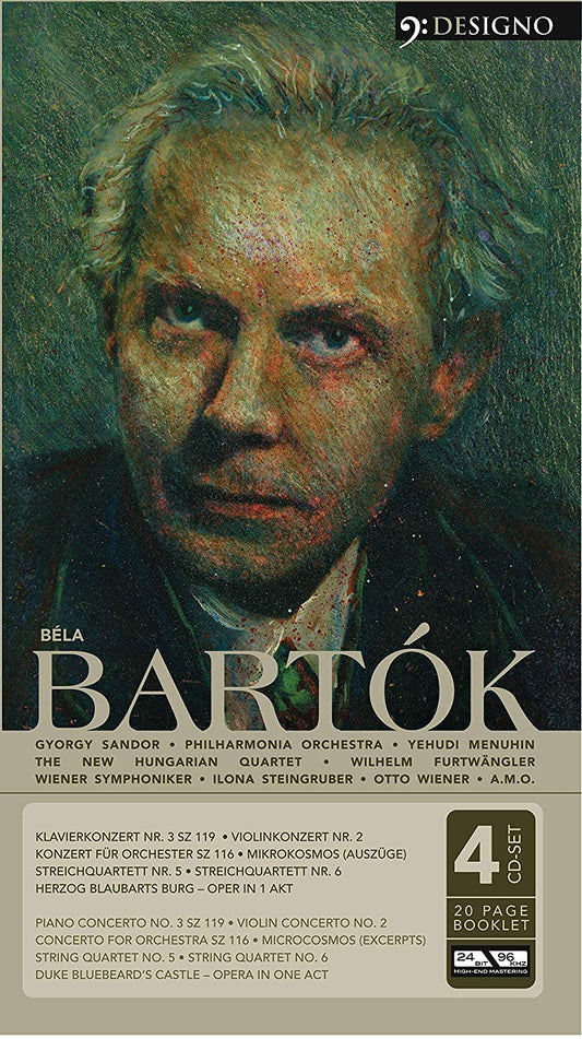 BARTOK: STRING QUARTETS, PIANO WORKS, STRING QUARTETS, BLUEBEARD'S CASTLE and MORE (4 cds)