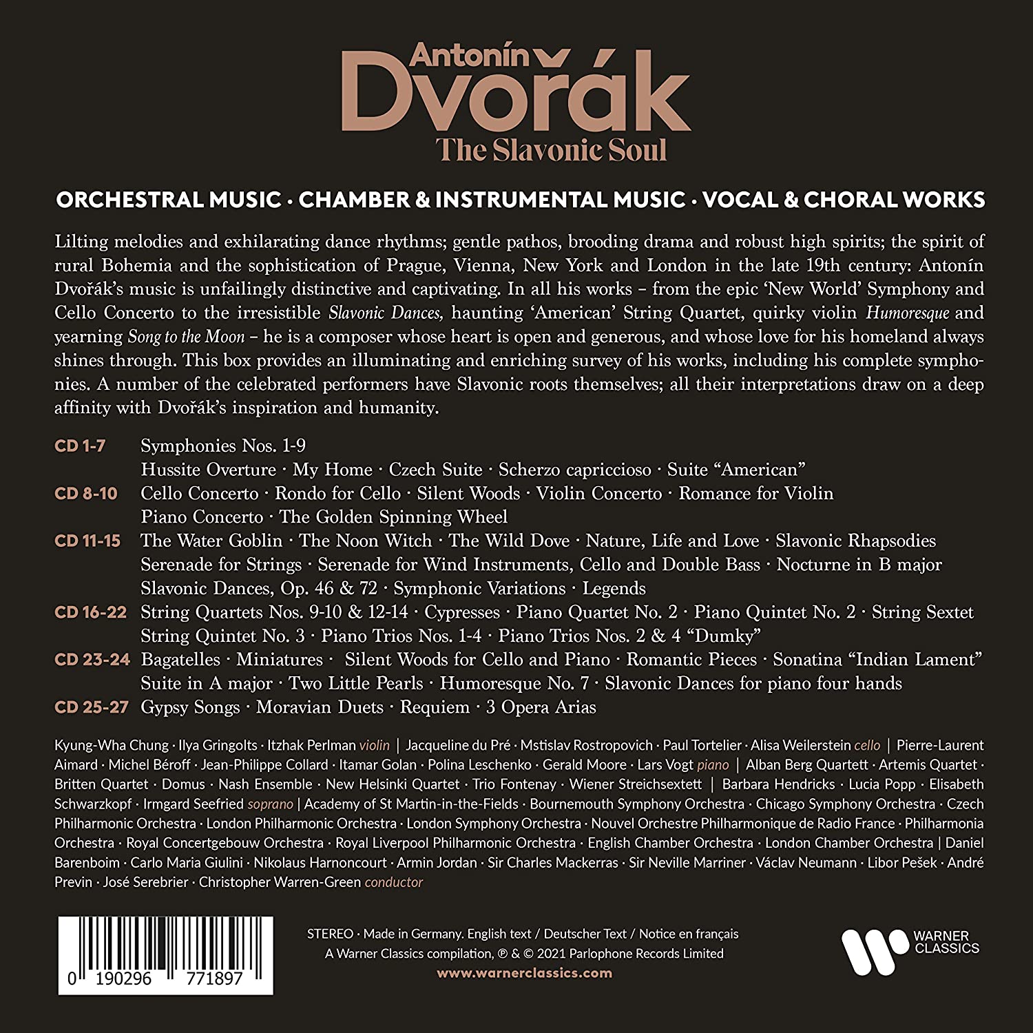 DVORAK EDITION: THE SLAVONIC SOUL (27 CDS) – ClassicSelect World